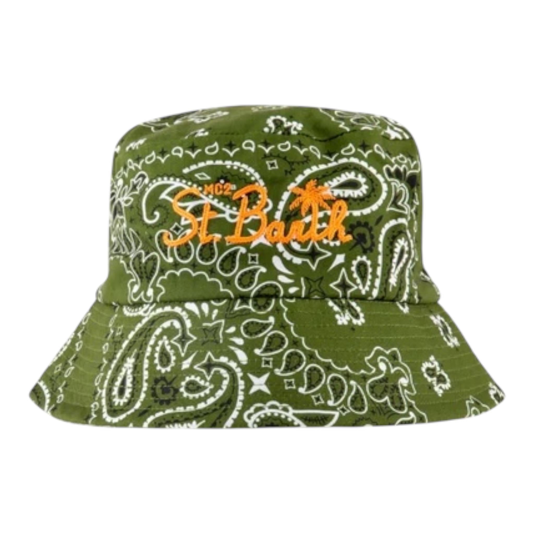 Saint Barth Cappello Modello Pescatore Tinta Unita con Fantasia per Bambino JAE0008 VERDE SAINT BARTH 