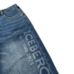 Iceberg Bermuda In Denim tinta unita Blu per Bambino BMICE4102J BLU ICEBERG 