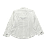 Please Camicia Tinta Unita per Bambino CL17270B73 BIANCO/GRIGIO PLEASE 