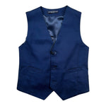 Manuel & Frank Gilet Tinta Unita per Bambino MF5011B BLU MANUEL & FRANK 