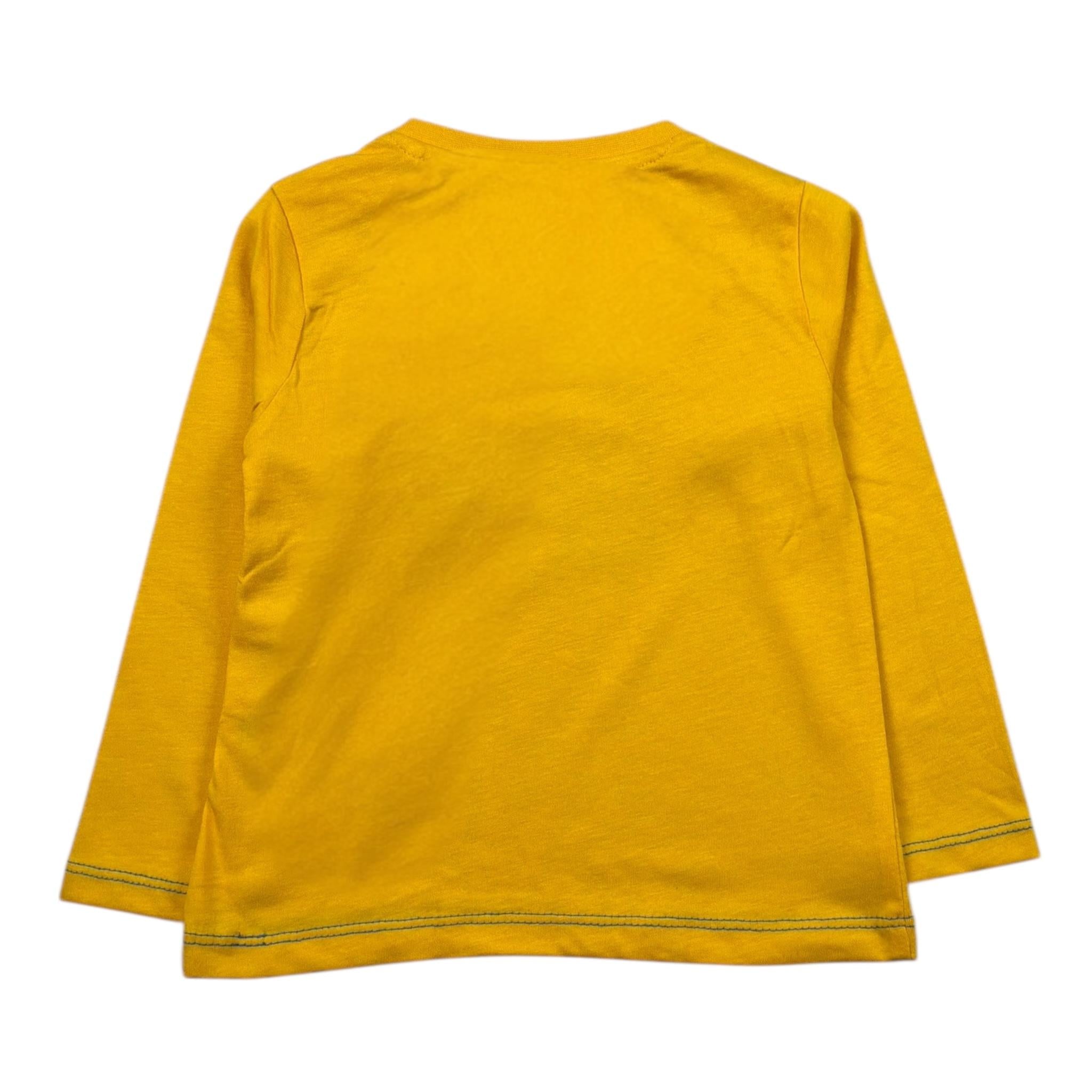 Guess Shirt Girocollo Tinta Unita con Logo per Neonato N4YI01K8HM4 GIALLO GUESS 