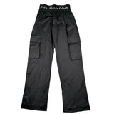 Manila Grace Pantalone Tinta Unita Modello Palazzo per Bambina MG2868 NERO MANILA GRACE 