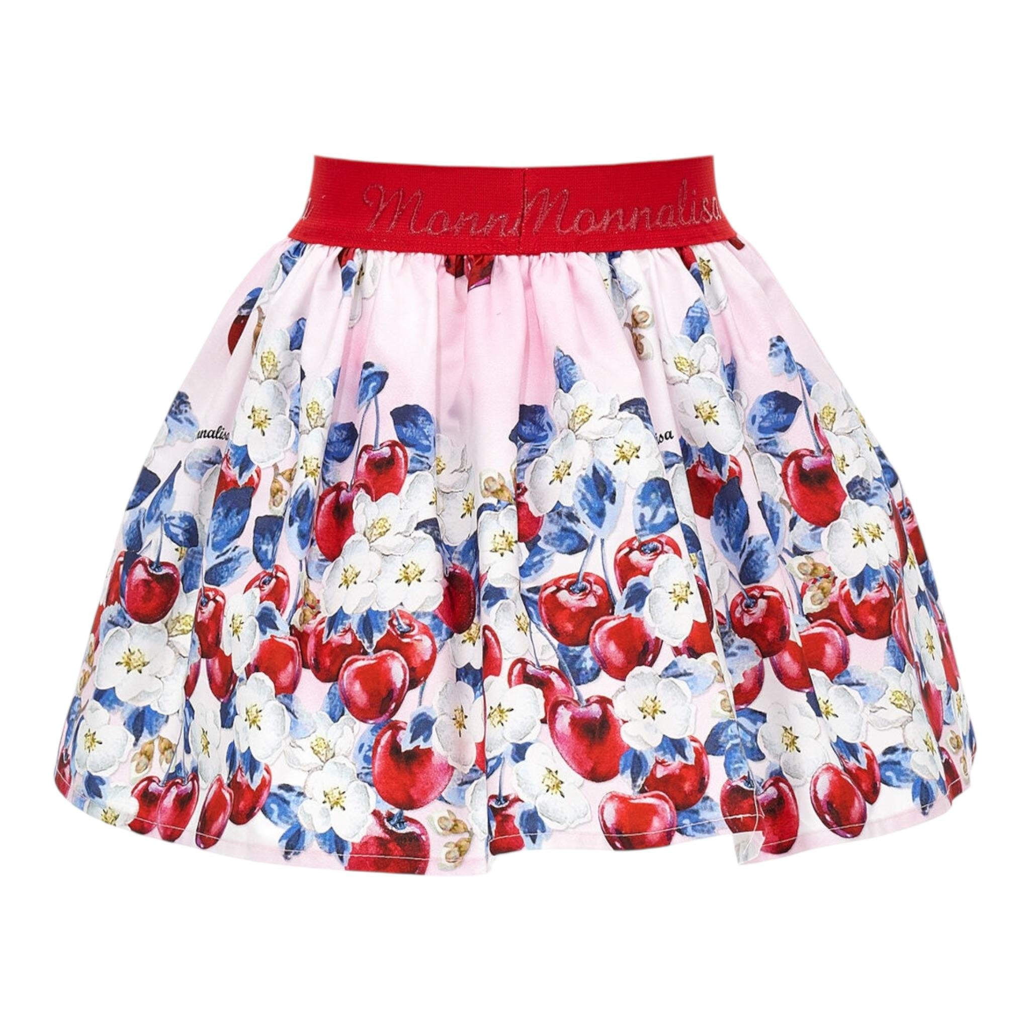 Monnalisa Gonna tinta unita con Stampe Bianco per Neonata 11A700 BIANCO MONNALISA 