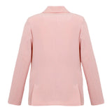 Vicolo Rosa Einreihige Einfarbige Jacke für Mädchen