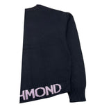 JOHN RICHMOND cardigan tinta unita con logo Nero per Bambina RGA25192CD NERO JOHN RICHMOND 