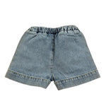 Play Up Bermuda In Denim tinta unita con Elastico In Vita Azzurro per Neonato PA011AI11706 AZZURRO PLAY UP 