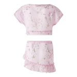 Monnalisa Completo 2 Pezzi Copricostume T-Shirt-Pareo per Bambina 19E063 ROSA MONNALISA 