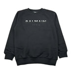 Balmain Felpa Chiusa Girocollo tinta unita con Logo Nero per Bambino BV4Q00 NERO BALMAIN 