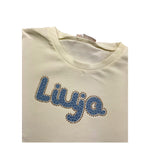 DIXIE shirt girocollo tinta unita con stampa logo Panna per Bambina KF4069XX PANNA DIXIE 