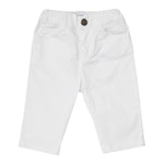 Emporio Armani Pantalone Tinta Unita con Elastico In Vita per Neonato 8NHJ02 BIANCO EMPORIO ARMANI 