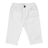Emporio Armani Pantalone Tinta Unita con Elastico In Vita per Neonato 8NHJ02 BIANCO EMPORIO ARMANI 