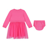 GUESS set abito tinta unita con tulle-coulotte Rosa per Neonata A4YK03KB8R0 ROSA GUESS 
