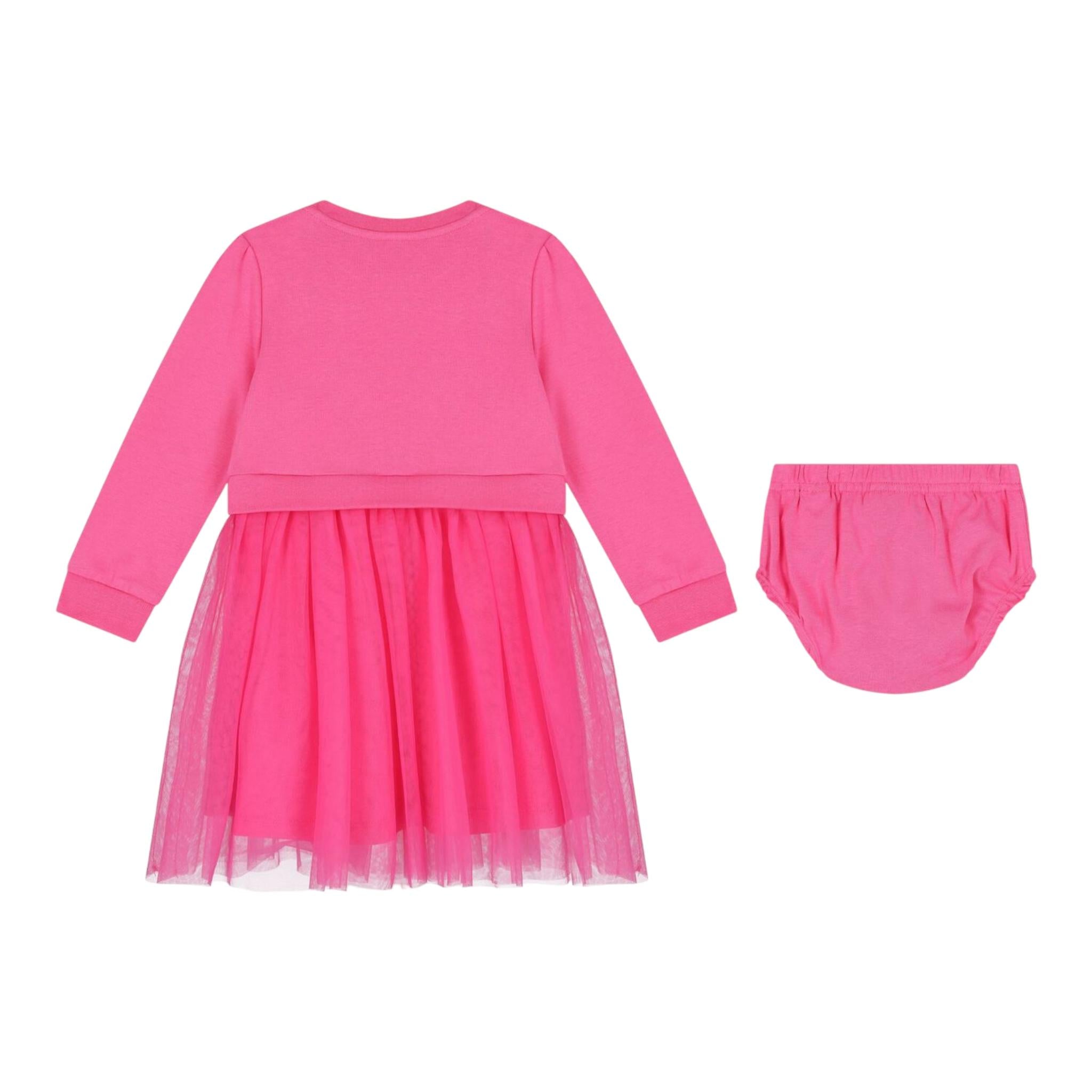 GUESS set abito tinta unita con tulle-coulotte Rosa per Neonata A4YK03KB8R0 ROSA GUESS 