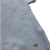 Please T-Shirt In Maglia Tinta Unita con Scollo Retro per Bambina NB16230G72 AZZURRO PLEASE 