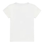 Guess T-Shirt Girocollo Tinta Unita con Stampa per Bambino N5RI19K8HM4 BIANCO GUESS 