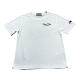Saint Barth T-Shirt Girocollo Tinta Unita con Stampa per Bambino 00384L BIANCO SAINT BARTH 