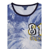 Guess Canotta Tinta Unita con Stampa per Bambino L5GI23KC7I0 BLU GUESS 
