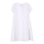 Dkny Abito Mezza Manica Tinta Unita per Bambina D62332 BIANCO DKNY 