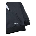 NEVER TOO felpa chiusa con cappuccio tinta unita con stampa in contrasto Nero per Bambino NT1724R NERO NEVER TOO 