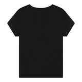 LANVIN t-shirt tinta unita con stampa Nero per Bambina N30116 NERO LANVIN 