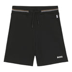 Boss Bermuda Tinta Unita con Elastico In Vita per Bambino J51999 NERO BOSS 