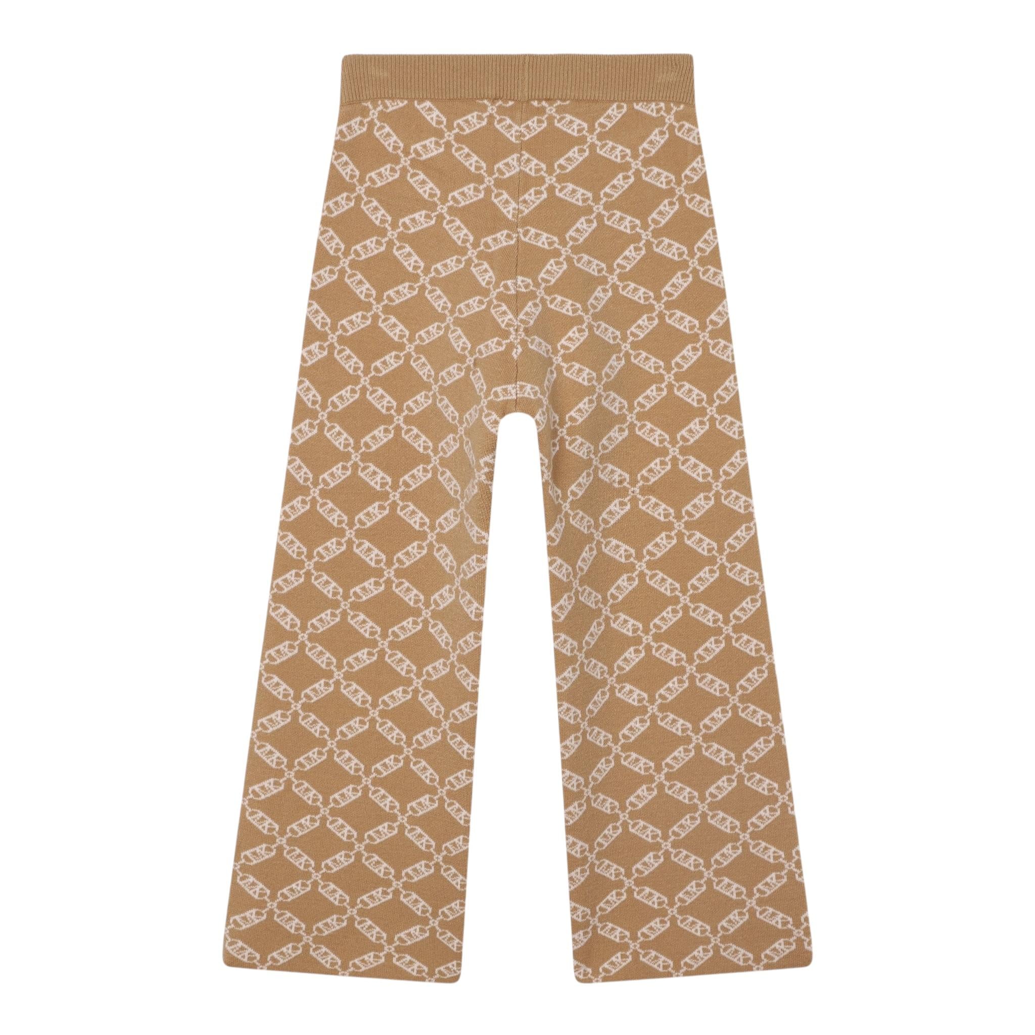 MICHAEL KORS pantalone tinta unita logato Beige per Bambina R14163 BEIGE MICHAEL KORS 