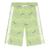 Missoni Bermuda In Tuta Tinta Unita Con Fantasia Verde Per Bambino