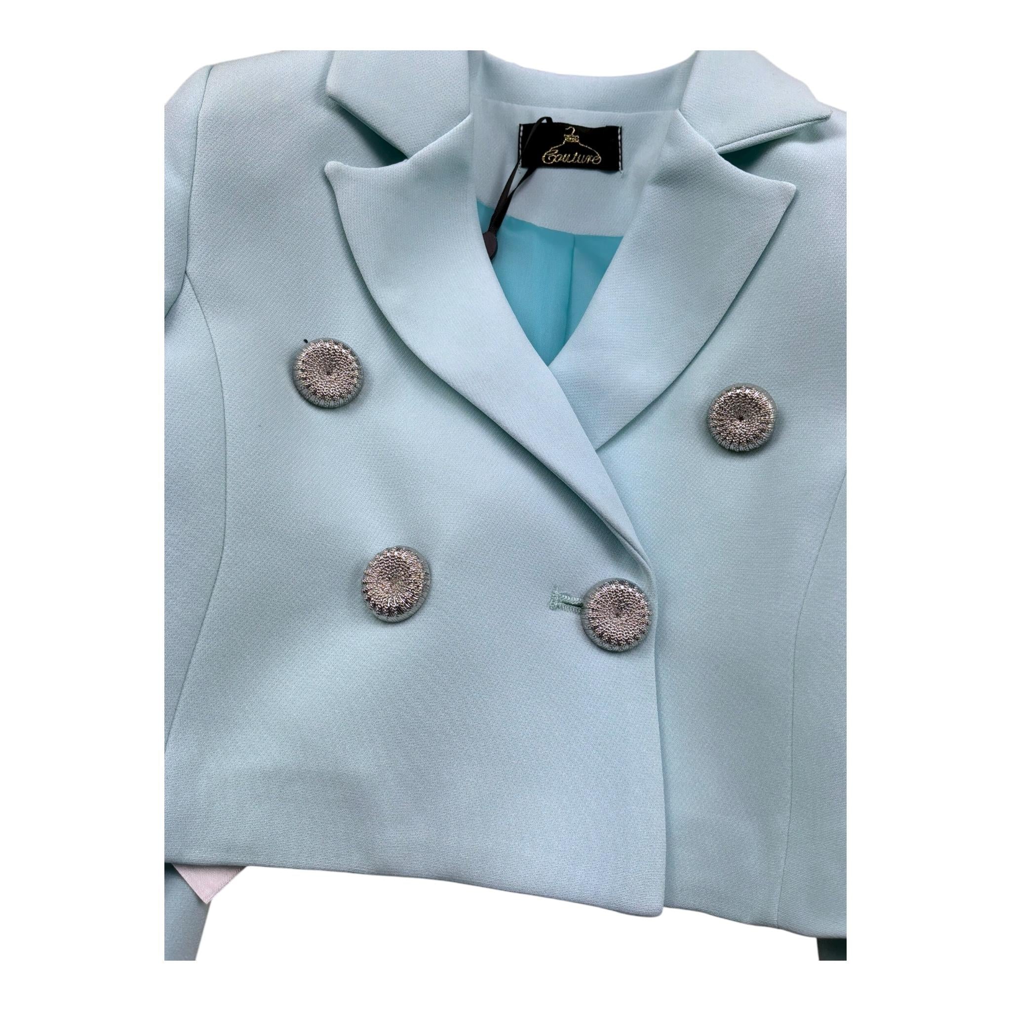 Fun & Fun Completo 2 Pezzi Giacca-Short per Bambina FNCBS01058 VERDE ACQUA FUN & FUN 