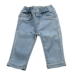 Liu Jo Jeans tinta unita con Elastico In Vita Azzurro per Neonata HA4003 AZZURRO LIU JO 