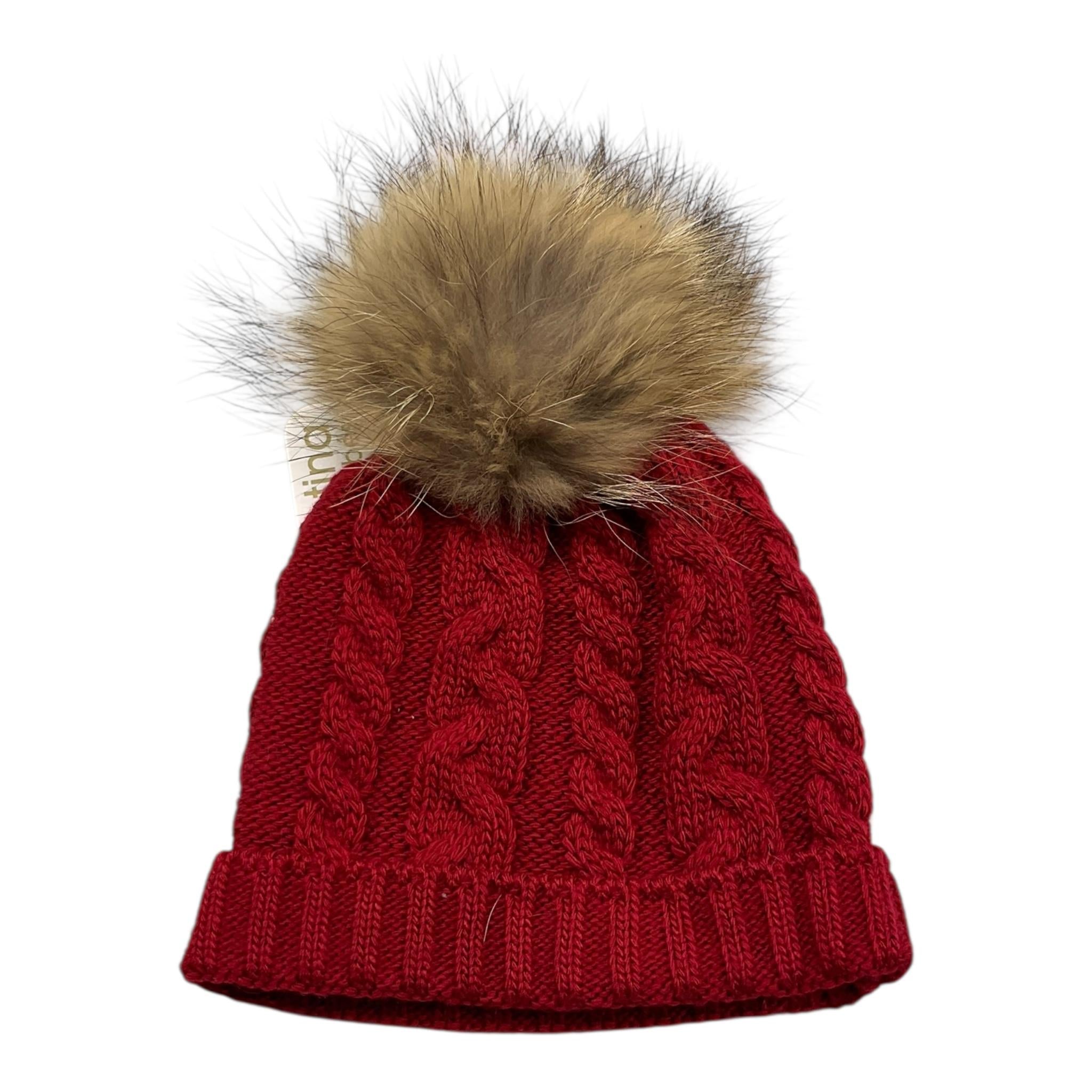 VALENTINA BEBES cappello tinta unita con pon pon Rosso per Bambina GORRO ROSSO VALENTINA BEBES 