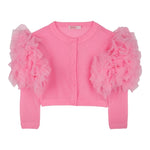 Billieblush Coprispalle Tinta Unita con Tulle per Bambina U20995 FUXIA BillIEBLUSH 