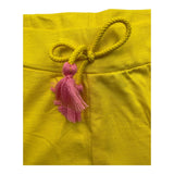 Yours Girl Completo T-Shirt-Short Bicolore Bianco/Giallo Per Bambina