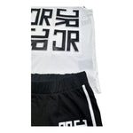 John Richmond Completo 2 Pezzi Canotta-Short Bicolore per Bambina RGP26016CJ BIANCO/NERO JOHN RICHMOND 