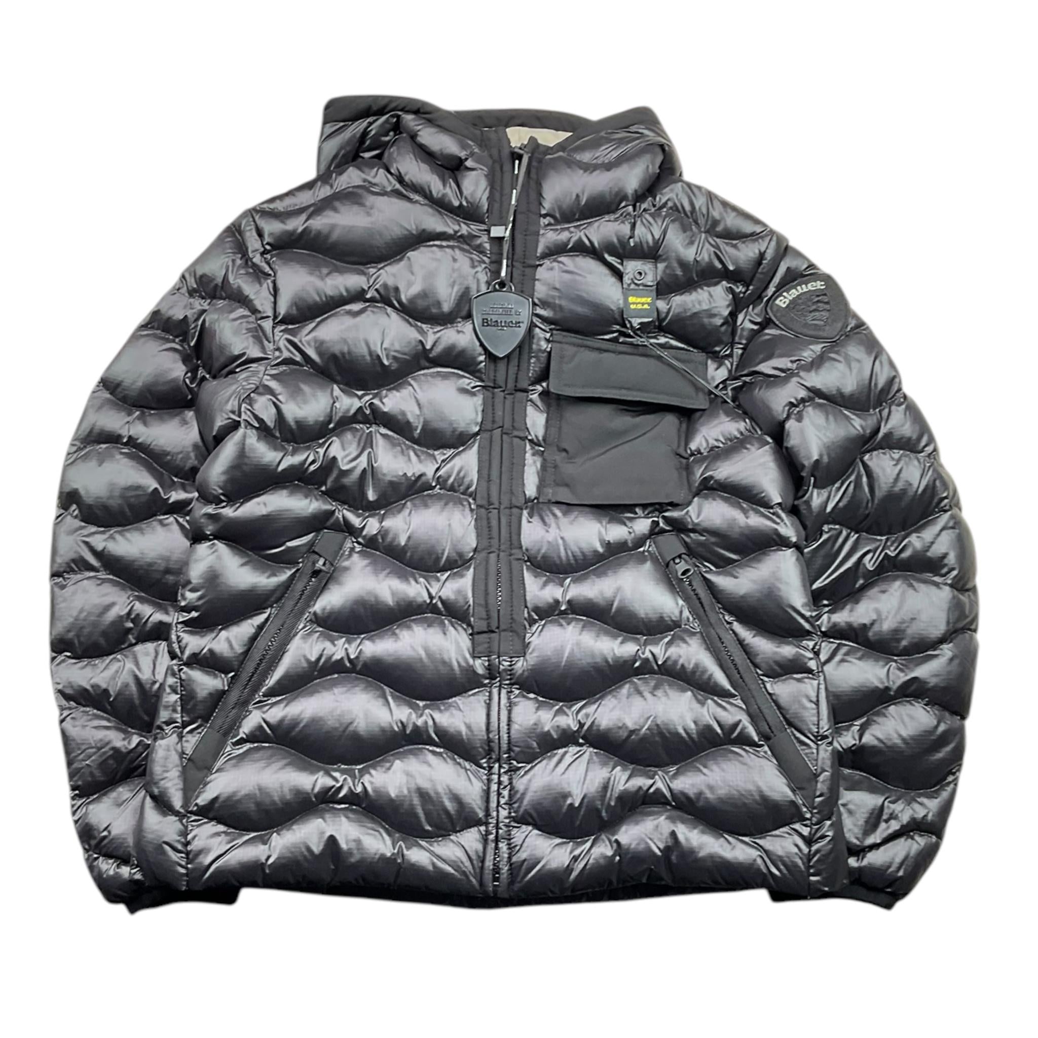 BLAUER giubbino tinta unita con zip e cappuccio Nero per Bambino BR217968 NERO BLAUER 