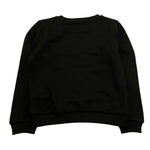 Vicolo Felpa Chiusa Girocollo Tinta Unita con Logo per Bambina 3141F0759 NERO VICOLO 