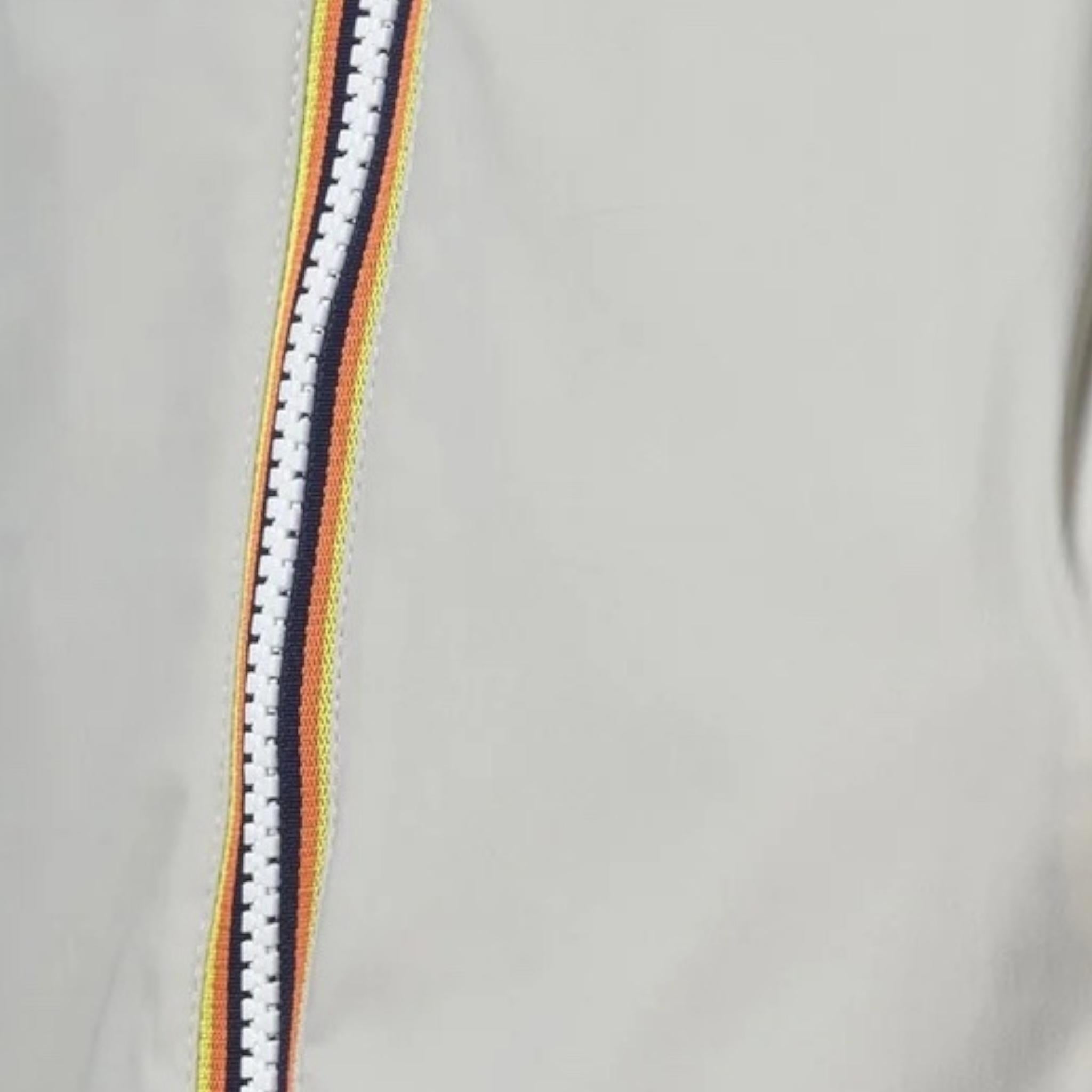 K-Way Giubbino Tinta Unita con Zip E Cappuccio per Bambino K41335W GRIGIO K-WAY 