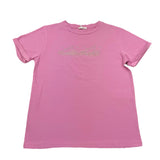 Lu Lu By Miss Grant T-Shirt Girocollo Tinta Unita con Brillantini per Bambina LL3691 ROSA LU LU BY MISS GRANT 