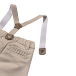 Mayoral Pantalone Tinta Unita con Bretelle per Neonato 1561 BEIGE MAYORAL 