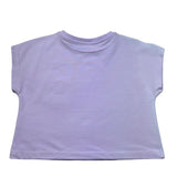 Moschino T-Shirt Girocollo Tinta Unita con Stampa per Bambina HDM06X LILLA MOSCHINO 