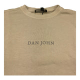 Dan John Felpa Chiusa Girocollo Tinta Unita con Logo per Bambino MFD5101J BEIGE DAN JOHN 