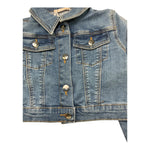 Liu Jo Giubbino In Denim Tinta Unita per Bambina KA5066 BLU LIU JO 