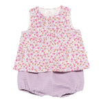 Teddy E Minou Completo 2 Pezzi Camicia-Culotte per Neonata E25CP045C4131 LILLA TEDDY E MINOU 