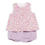 Teddy E Minou Completo 2 Pezzi Camicia-Culotte per Neonata E25CP045C4131 LILLA TEDDY E MINOU 