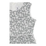 Il Gufo Abito Giromanica Tinta Unita con Stampa Floreale per Bambina P25VA319C4138J GRIGIO IL GUFO 
