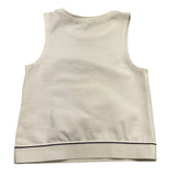 Calvin Klein Top Tinta Unita con Logo per Bambina IG0IG02437 PANNA CALVIN KLEIN 