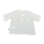 Petit Indi Polo Mezza Manica Girocollo Tinta Unita  per Neonato SS25BK7120XN BIANCO PETIT INDI 