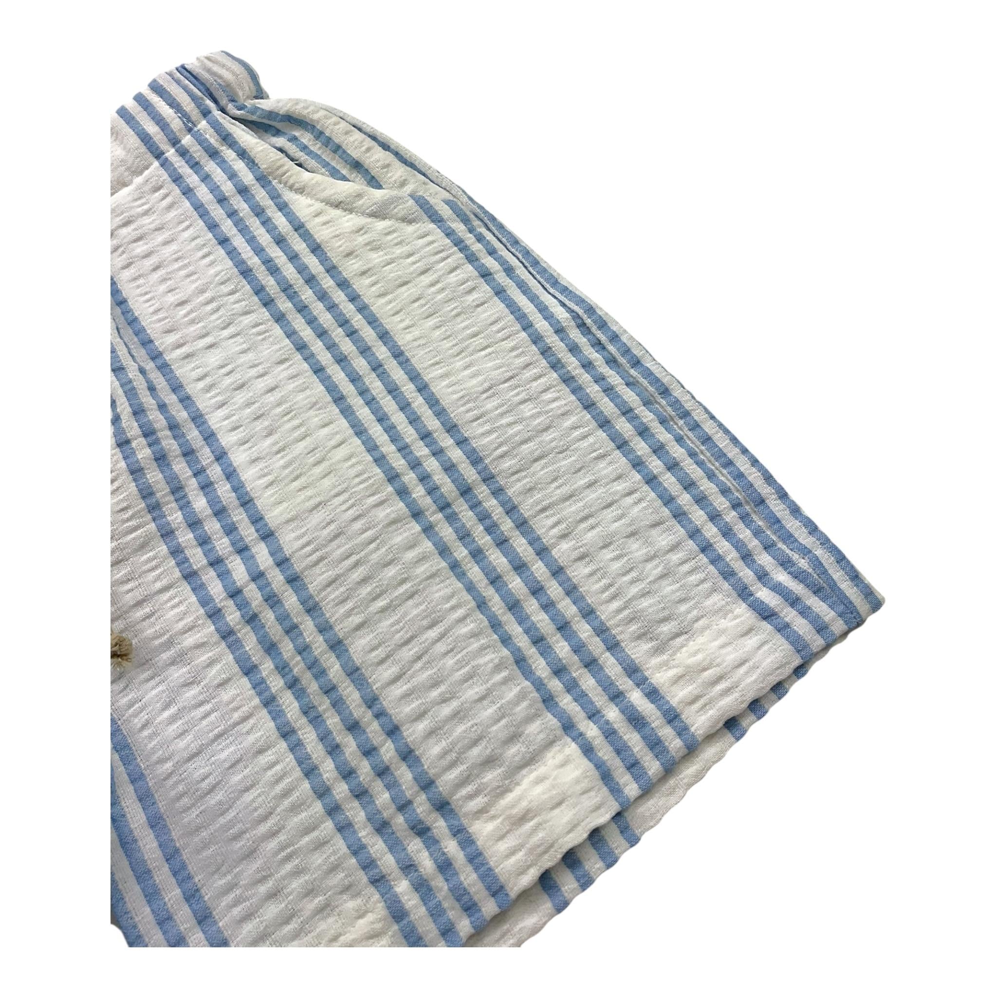 Babe & Tess Bermuda Tinta Unita con Fantasia A Righe per Neonato 24518022N BIANCO BABE & TESS 