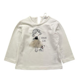 Y-CLU shirt girocollo tinta unita con stampa Bianco per Neonata YN20721 BIANCO Y-CLU 