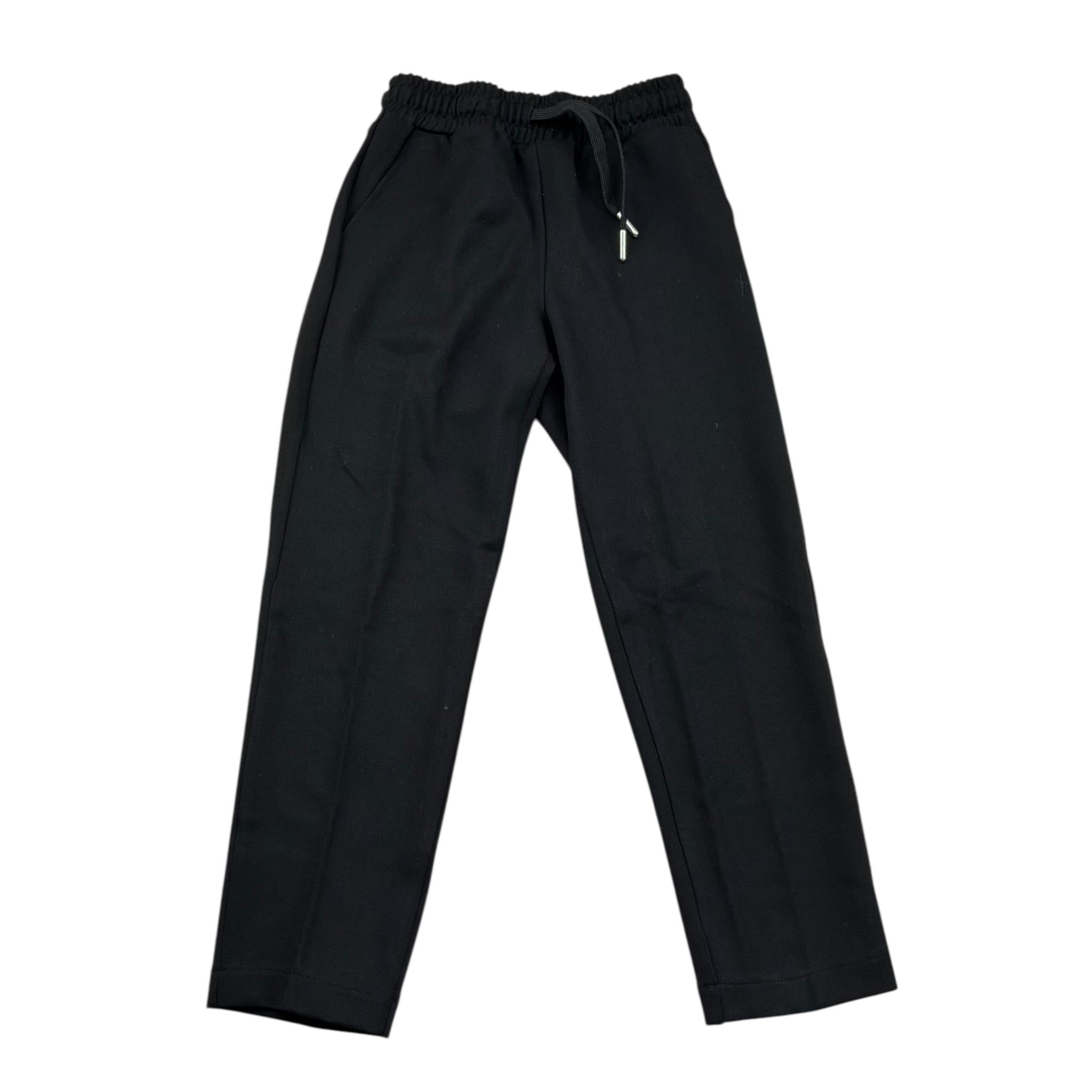 Cesare Paciotti Pantalone Tinta Unita con Elastico In Vita per Bambino PFP5151J NERO CESARE PACIOTTI 