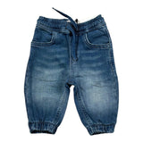 Cesare Paciotti Pantalone Effetto Denim Tinta Unita con Elastico In Vita per Neonato PTP5101BXN BLU CESARE PACIOTTI 